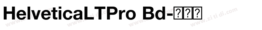 HelveticaLTPro Bd字体转换